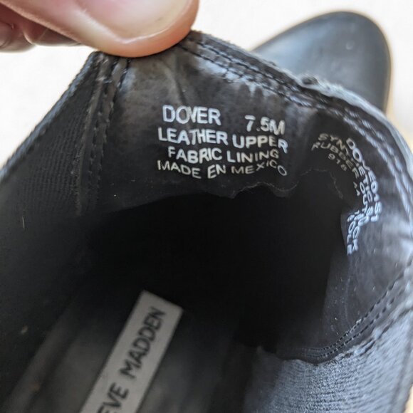 Steve Madden Dover Chelsea Ankle Boot Black Size 7.5 - Picture 13 of 13